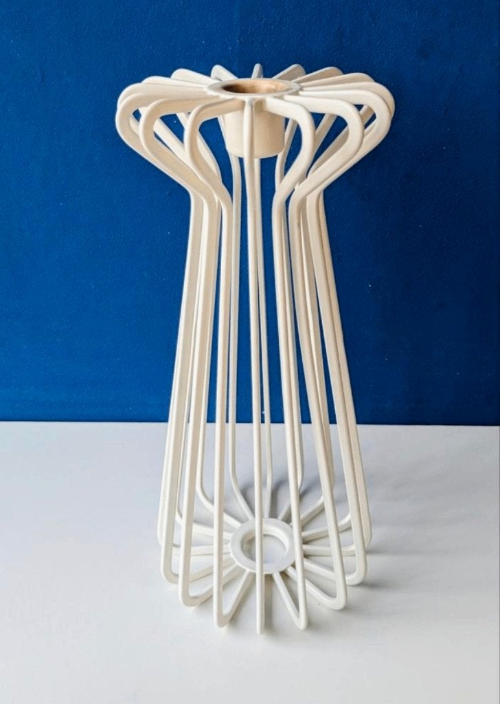 IKEA TRÅDIG Kandelaar/Ehlén Johansson/2000s, Gebruikt, IKEA, Ophalen of Verzenden, Crème