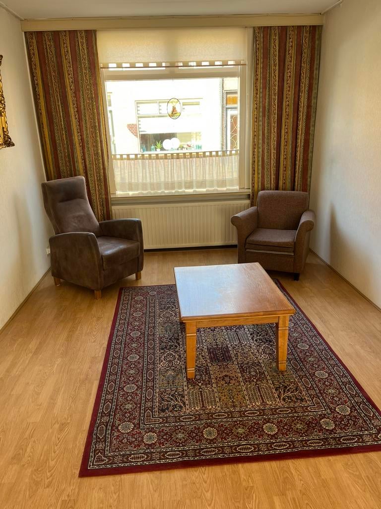 Salon tafel 90cm bij 75cm, 50cm hoog met bijpassend tapijt, Ophalen, 100 tot 150 cm, 50 tot 100 cm, Minder dan 50 cm
