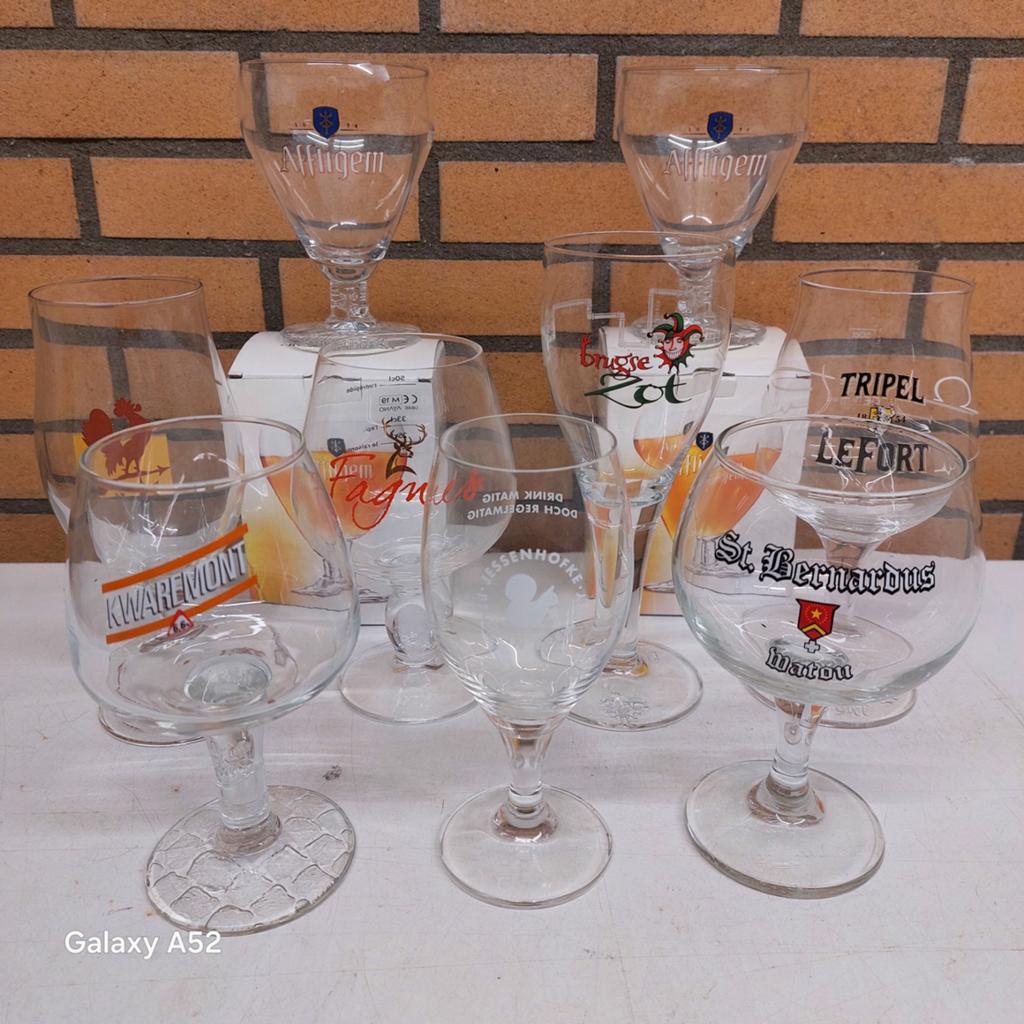 Collectie Belgische Speciaalbier Glazen, Ophalen of Verzenden, Gebruikt, Glas of Glazen, Overige merken