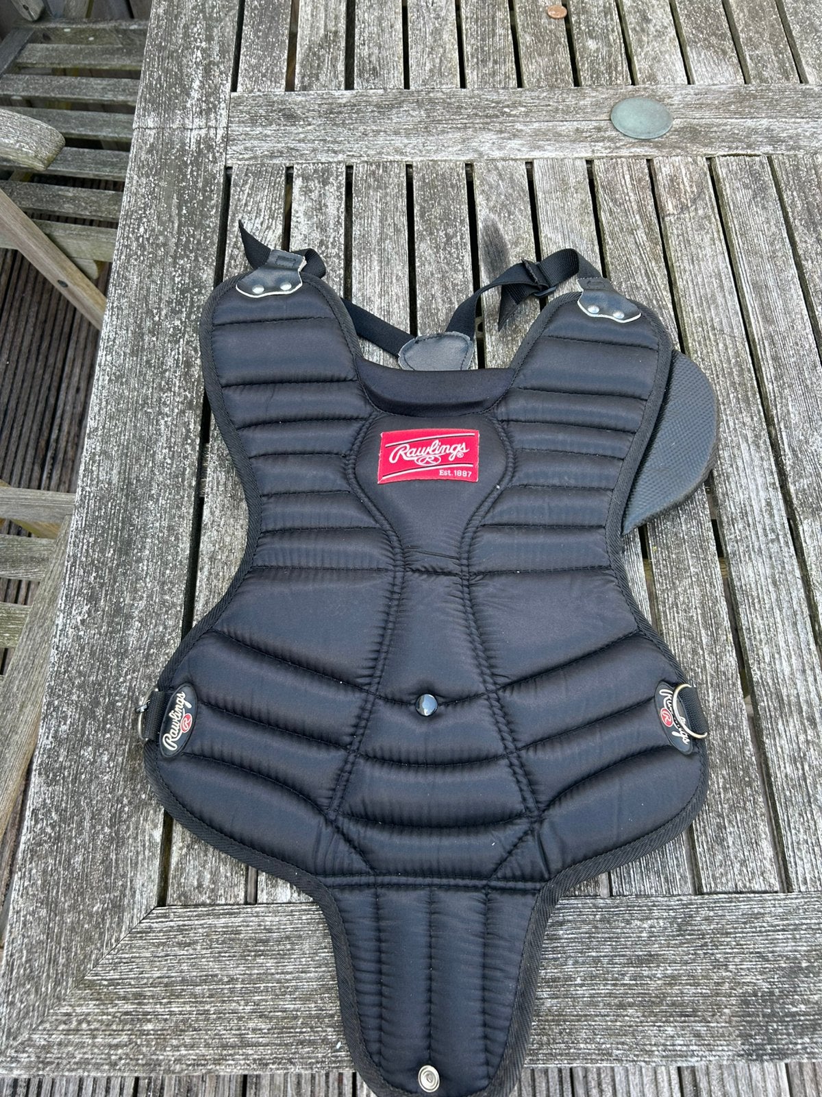 Rawlings BP-1 Catcher Borstbeschermer 7-10 J Honkbal Softbal, Ophalen of Verzenden, Zo goed als nieuw, Honkbal, Overige typen