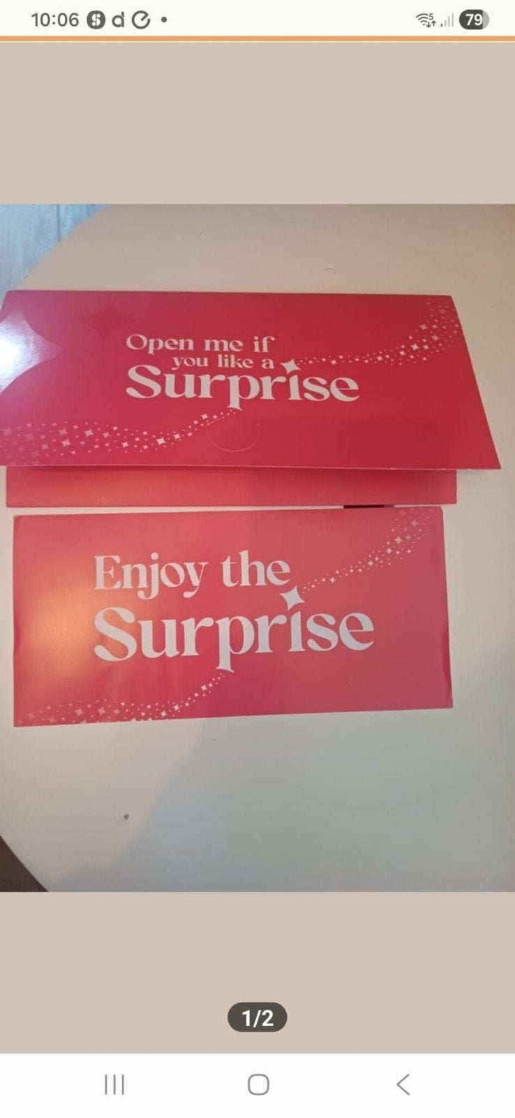 Surprise cadeaubon!!, Eén persoon, Cadeaubon