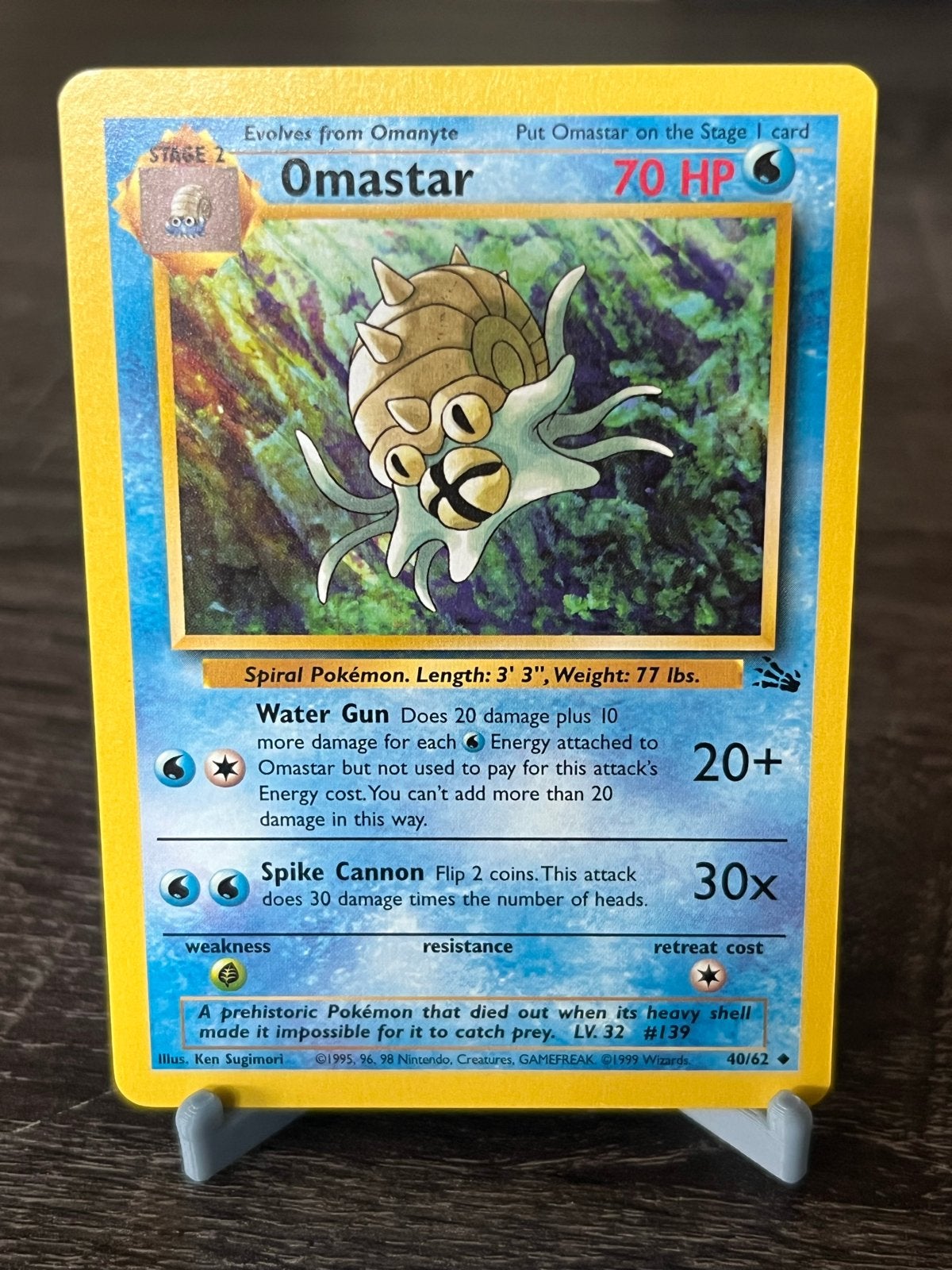 Omastar (40/62) - Fossil - EX -, Ophalen of Verzenden, Zo goed als nieuw, Losse kaart
