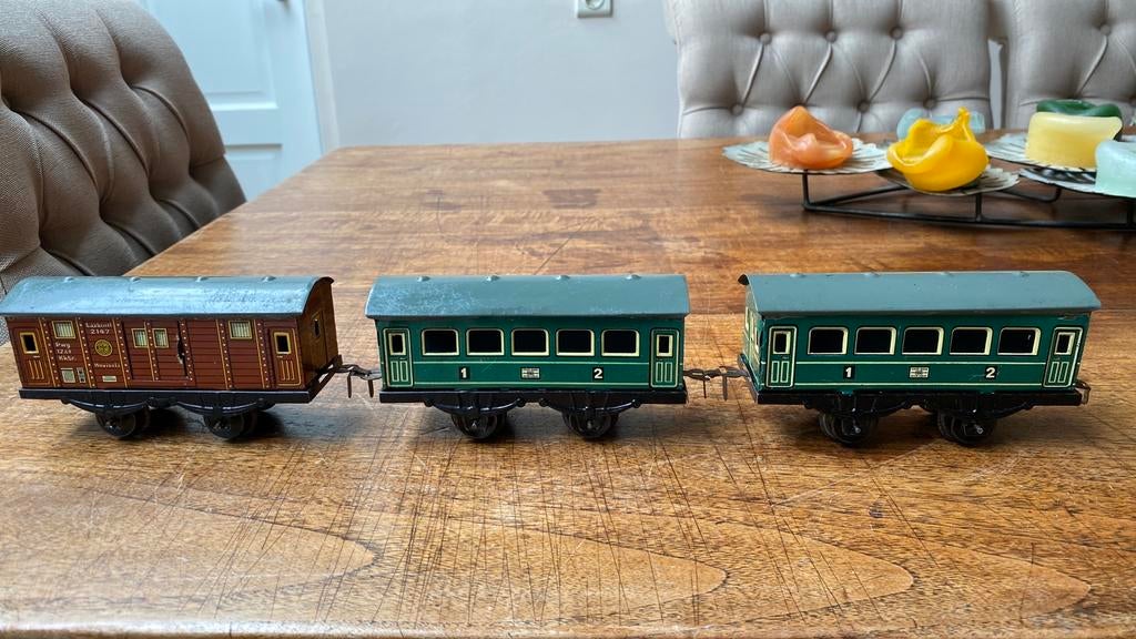 3 x wagons O spoor, Overige merken, Gebruikt, Gelijkstroom, Wagon