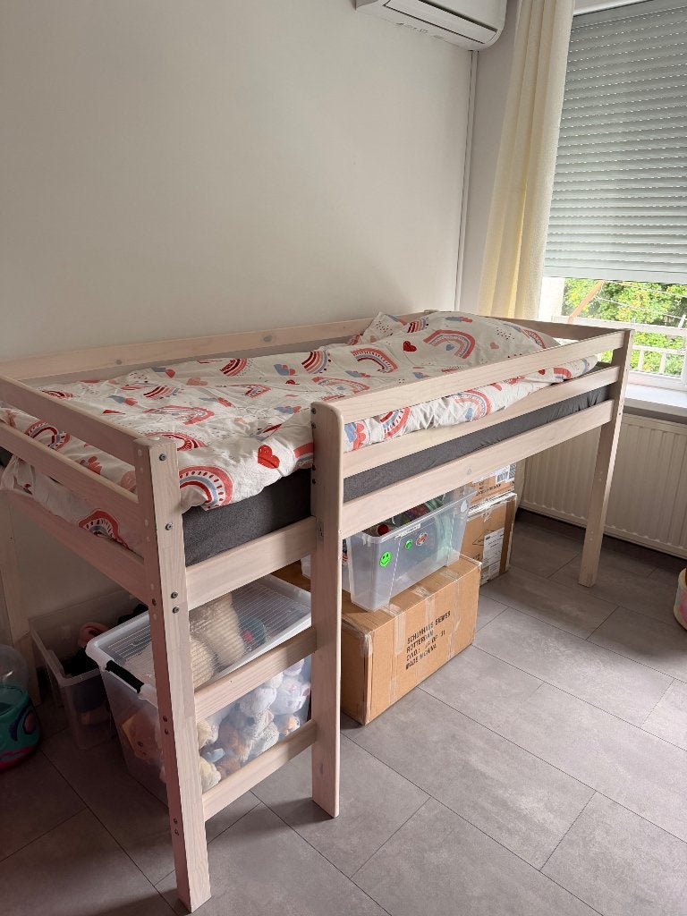 Half hoog slaper leenbakker, Kinderen en Baby's, Kinderkamer | Stapelbedden en Hoogslapers, Ophalen, Gebruikt, Halfhoogslaper