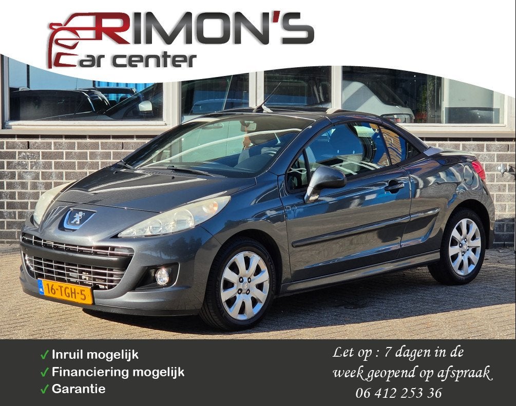 Peugeot 207 CC 1.6 VTi Cabrio Cruise Controle Elek Pakket, Auto's, Voorwielaandrijving, Euro 5, Gebruikt, Cabriolet