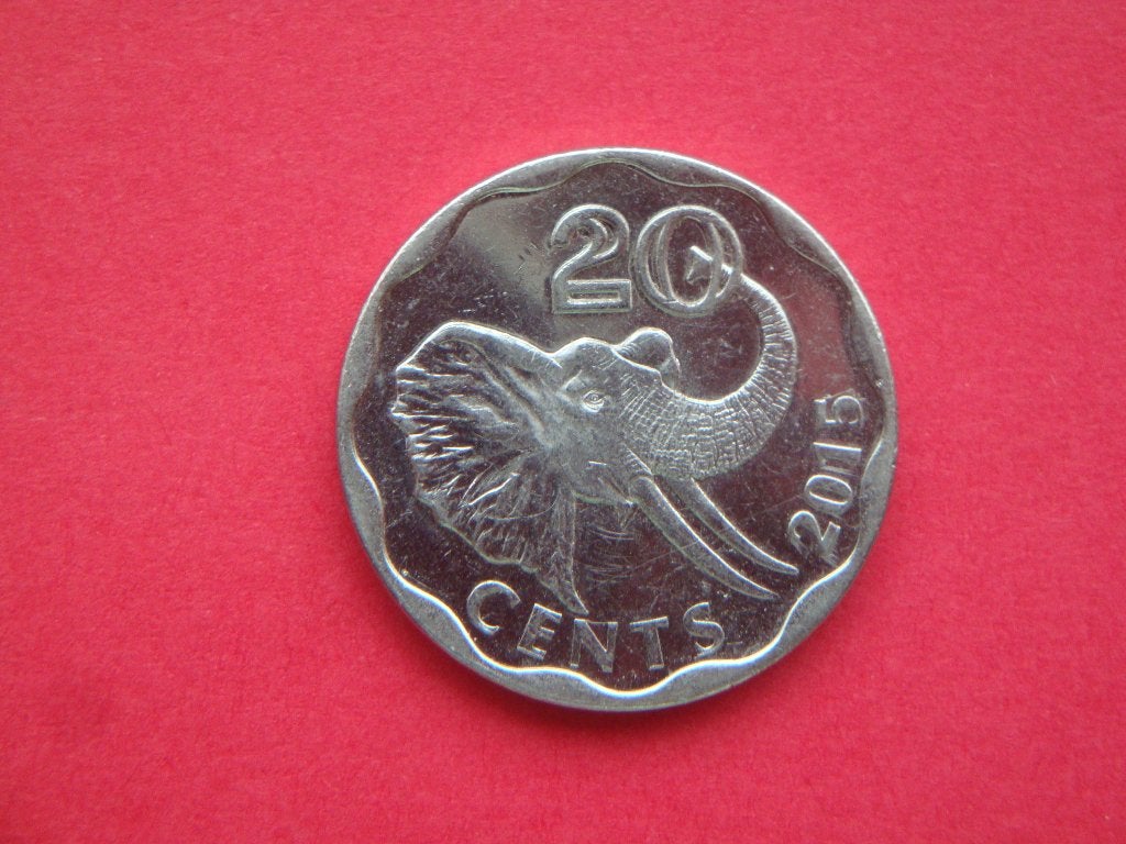 Lot Swaziland munt 20 Centen UNC 2015., Postzegels en Munten, Munten | Afrika, Verzenden, Overige landen, Losse munt