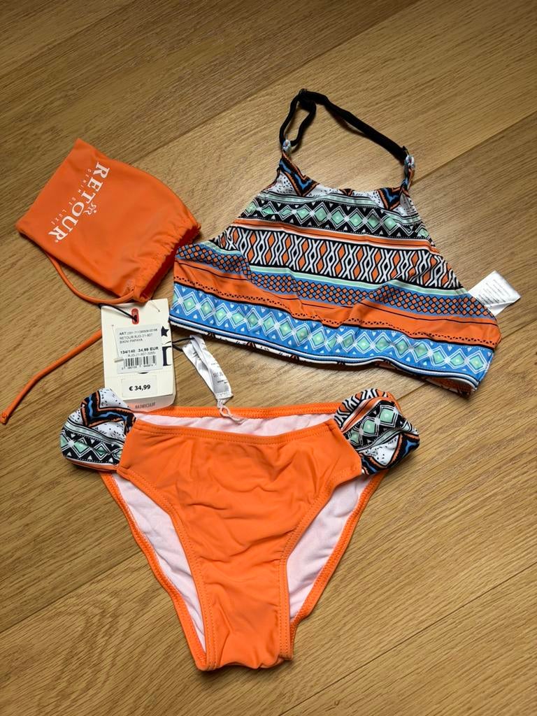NIEUW! Bikini meisjes Retour orange maat 134/140, Ophalen of Verzenden, Nieuw, Meisje, Sport- of Zwemkleding