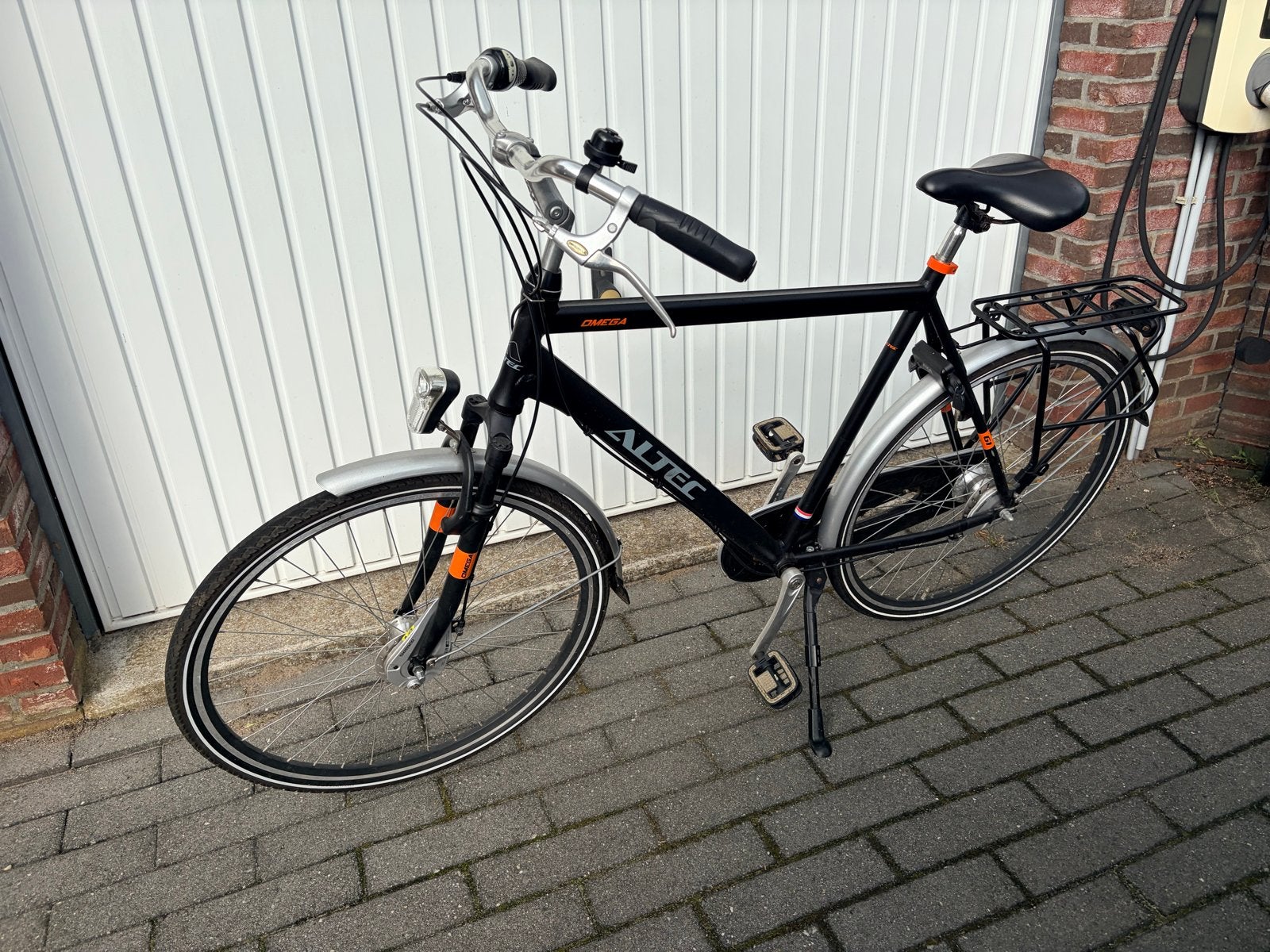 Altec Omega Herenfiets 28 inch -  Mat Zwart, 7 versnellingen, Gebruikt, Versnellingen, 65 cm of meer, Trommelrem