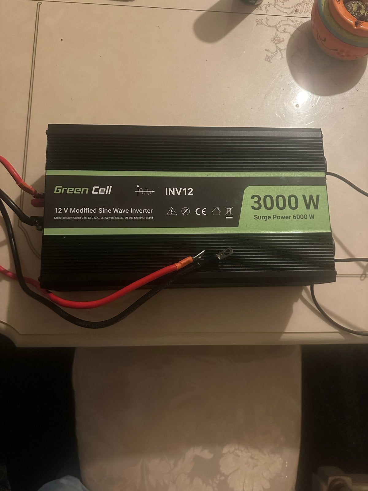 Green Cell 12V Modified Sinus Omvormer 3000W/6000W, Ophalen of Verzenden, Gebruikt