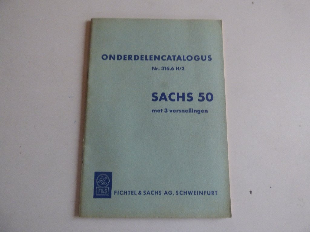 SACHS 50 3 VERSNELLINGEN ONDERDELENLIJST 316.6 H/2, Fietsen en Brommers, Ophalen of Verzenden, Zo goed als nieuw