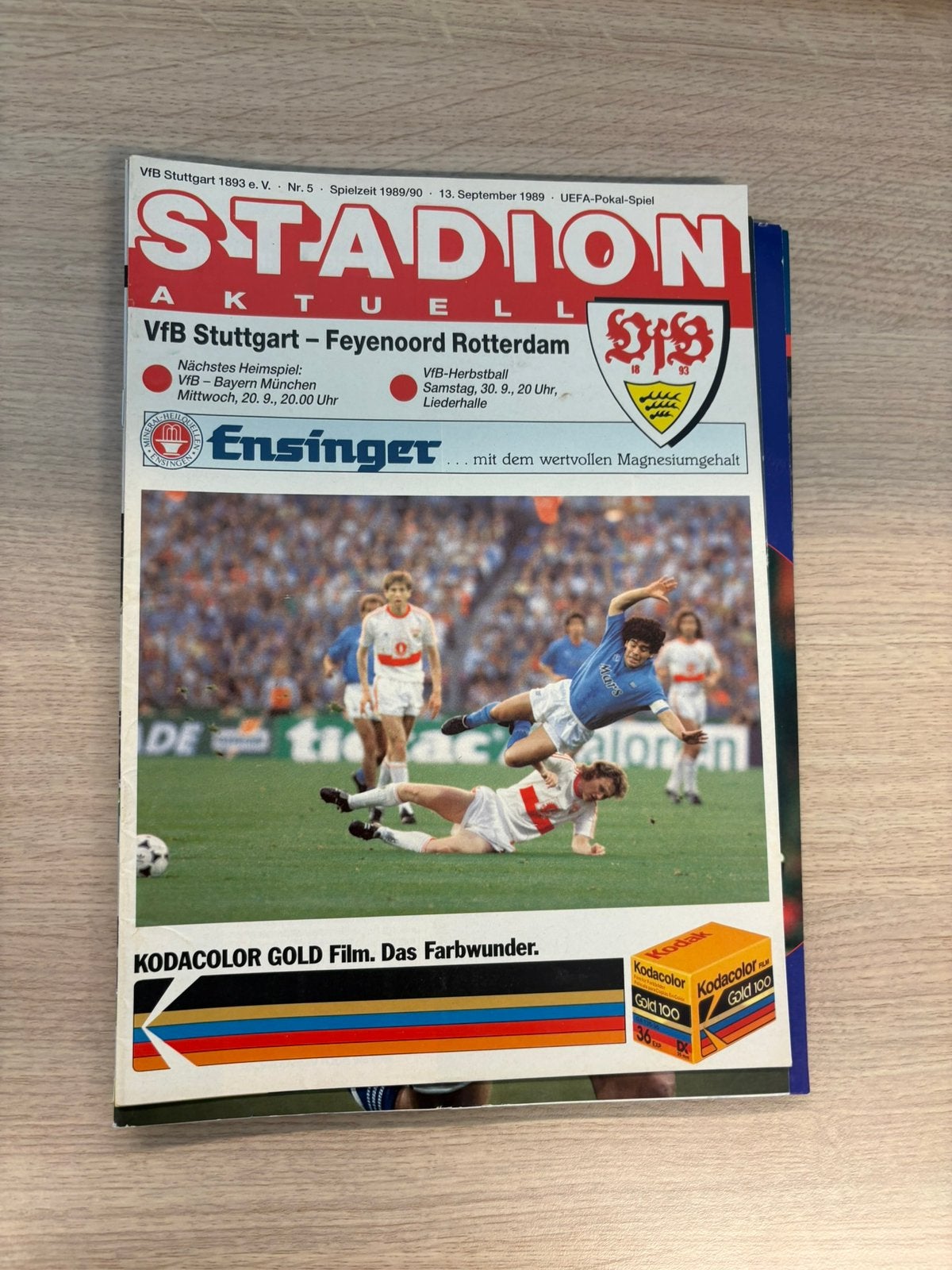 Programmaboekje VfB Stuttgart - Feyenoord, Ophalen of Verzenden, Zo goed als nieuw, Feyenoord, Boek of Tijdschrift