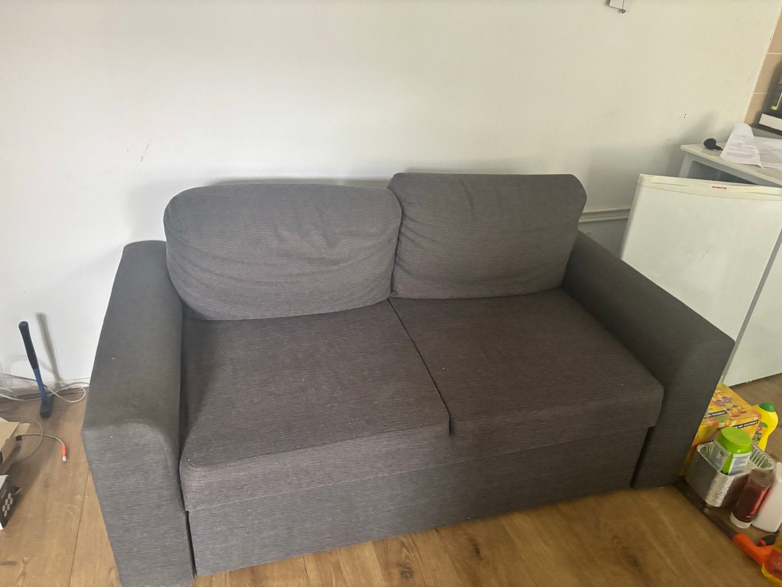 2-persoonsbank met uitschuifbaar gedeelte, Huis en Inrichting, Ophalen, Gebruikt, 90 cm, Tweepersoons