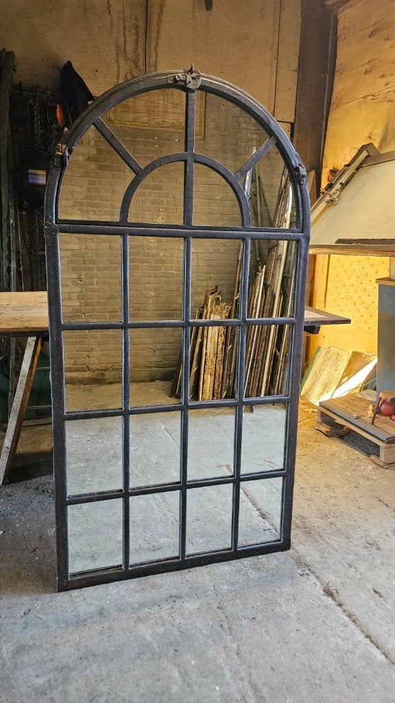 UITVERKOCHT! | Grote spiegel | 170x90cm | Handgemaakt in Utr, Nieuw, Ophalen of Verzenden, 100 tot 125 cm, Overige vormen