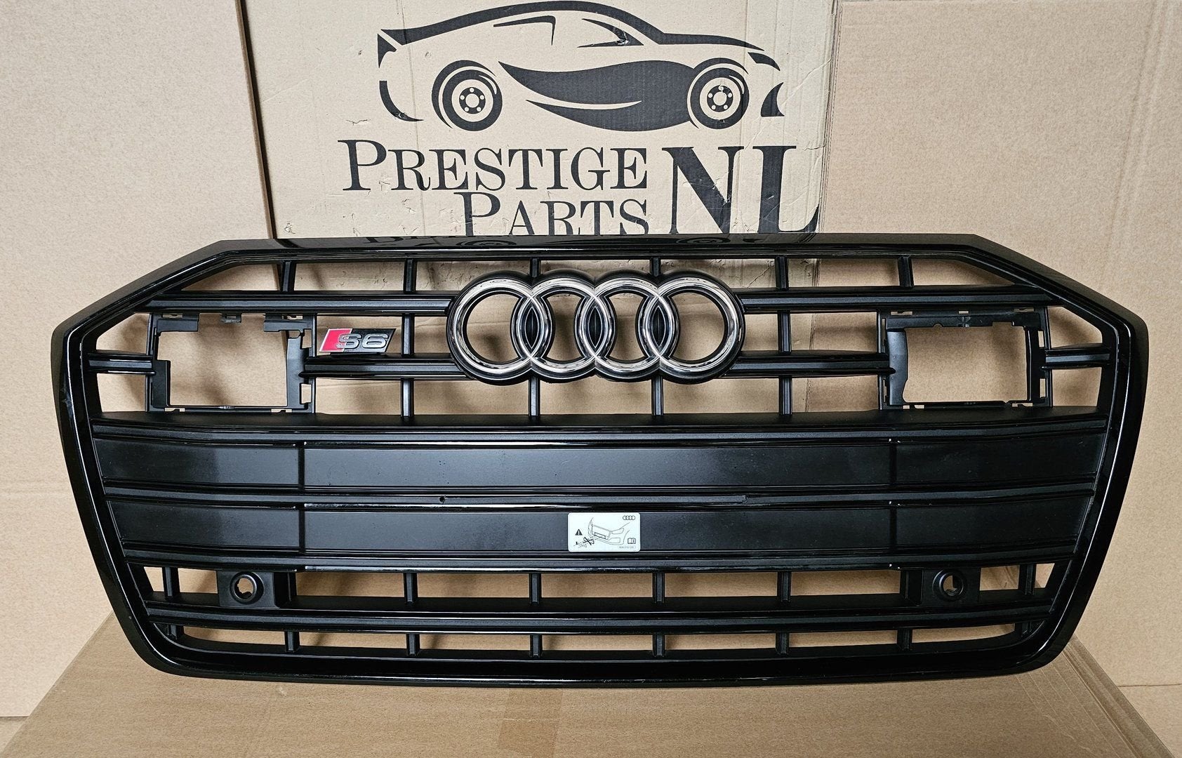 Grill Audi A6 C8 4K S6 Origineel Grille 4K0853653E bj.2018-, Gebruikt, -, Voor, Ophalen of Verzenden