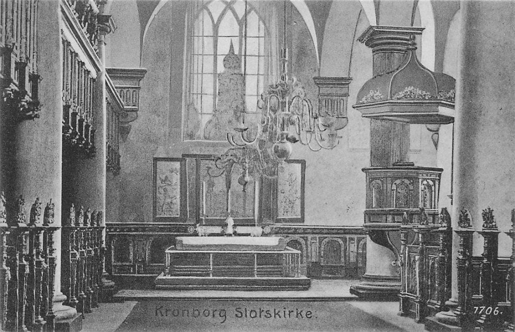 702-463-031 Kronborg Slotskirke, Ophalen of Verzenden, Voor 1920, Overig Europa