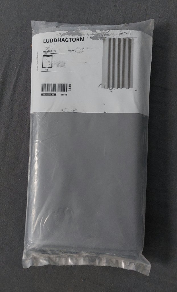 NIEUW - IKEA LUDDHAGTORN Douchegordijn 180x200 cm Grijs, IKEA, Nieuw, Ophalen of Verzenden, Douche-accessoire