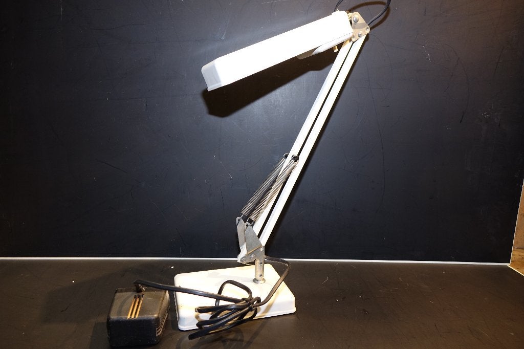vintage industriele bureaulamp machinelamp jaren 50, Bureaulamp, Gebruikt, Vintage, Verzenden