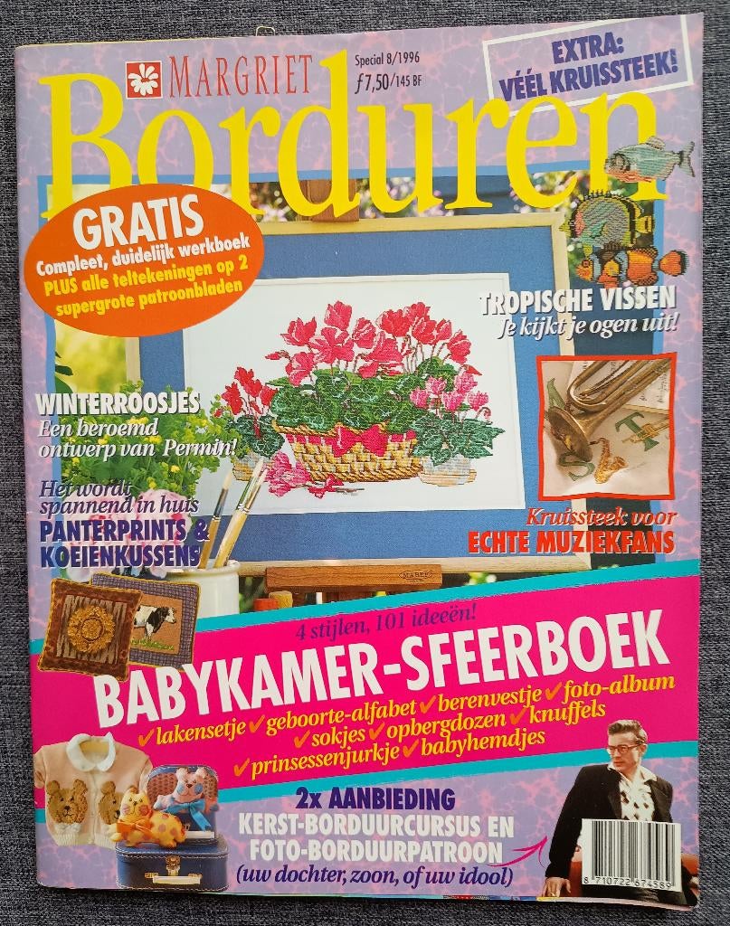 Margriet Borduren 8 - 1996 - oa. Remy Ludolphy!, Ophalen of Verzenden, Nieuw, Handborduren, Patroon
