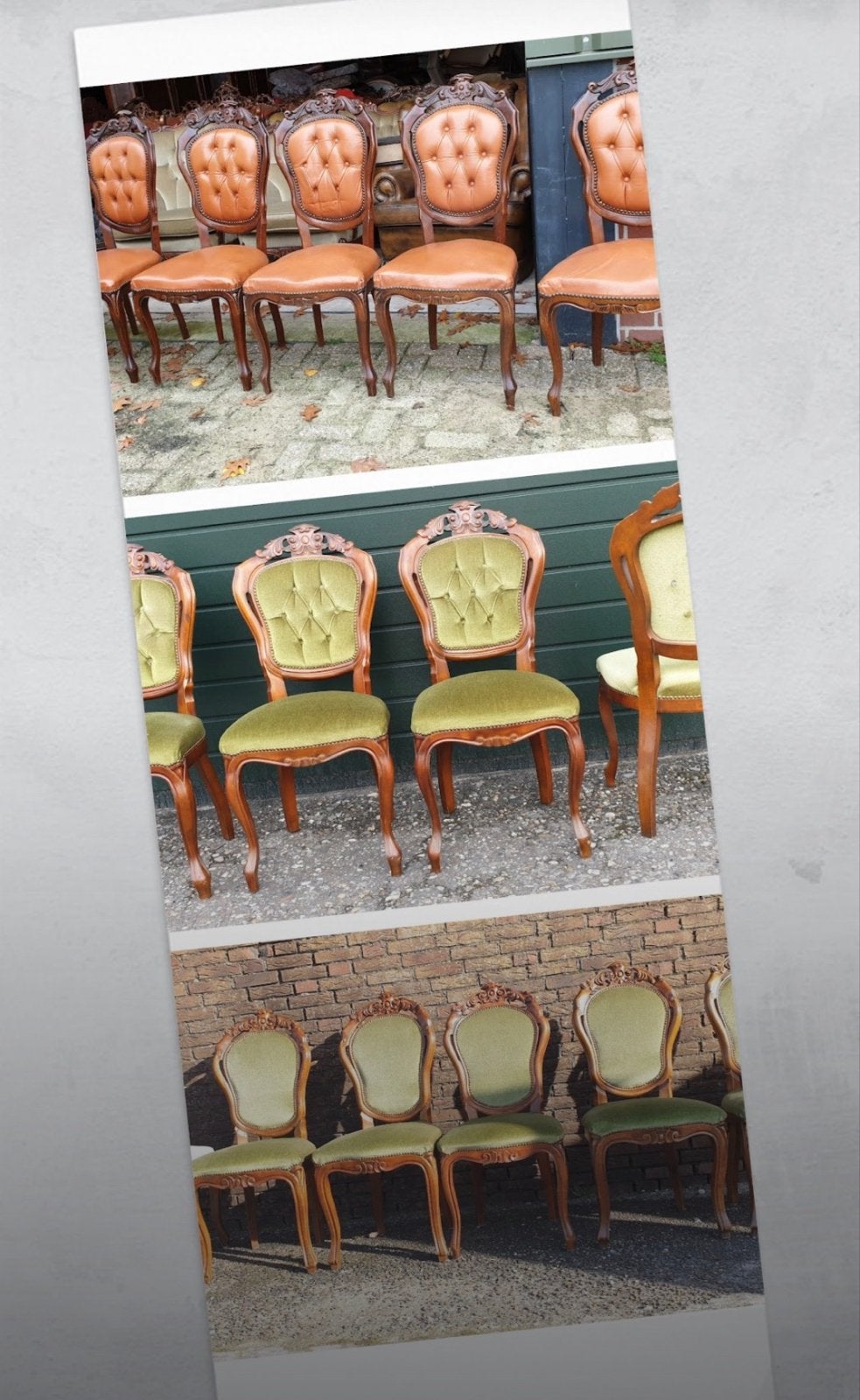 Set van 6 Barok/Lodewijk stoelen MAGAZIJN OPRUIM, Antiek en Kunst, Ophalen