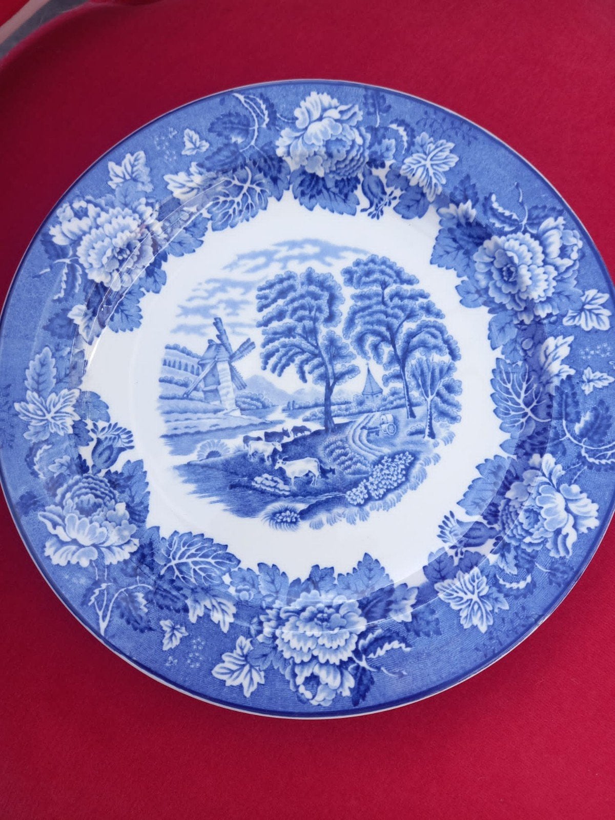 Set van 10 Woods Ware English Scenery dinerborden, Antiek en Kunst, Ophalen