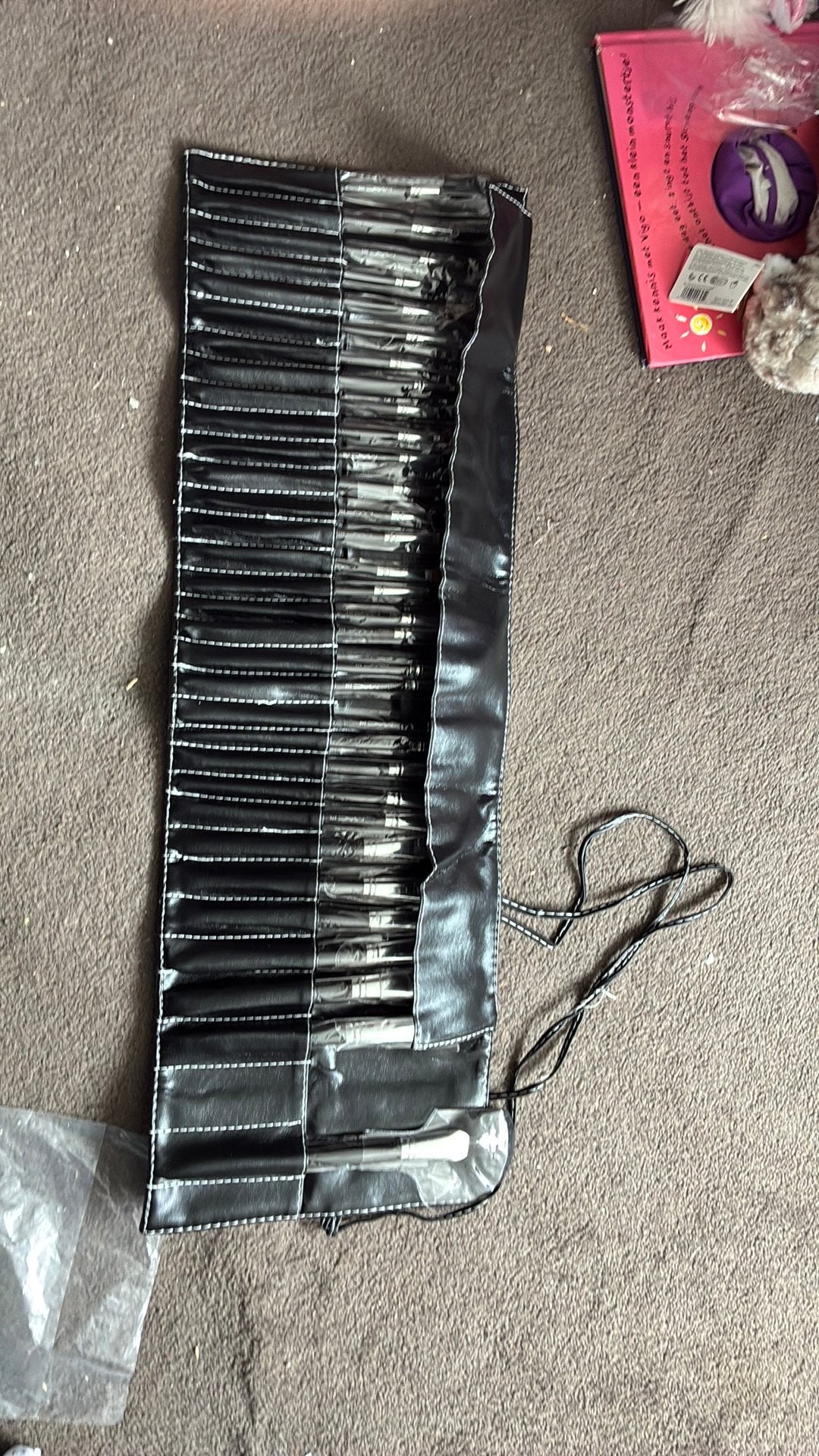30 delige make up kwasten set MAC met bewaarhoes, Gehele gezicht, Zwart, Nieuw, Ophalen of Verzenden