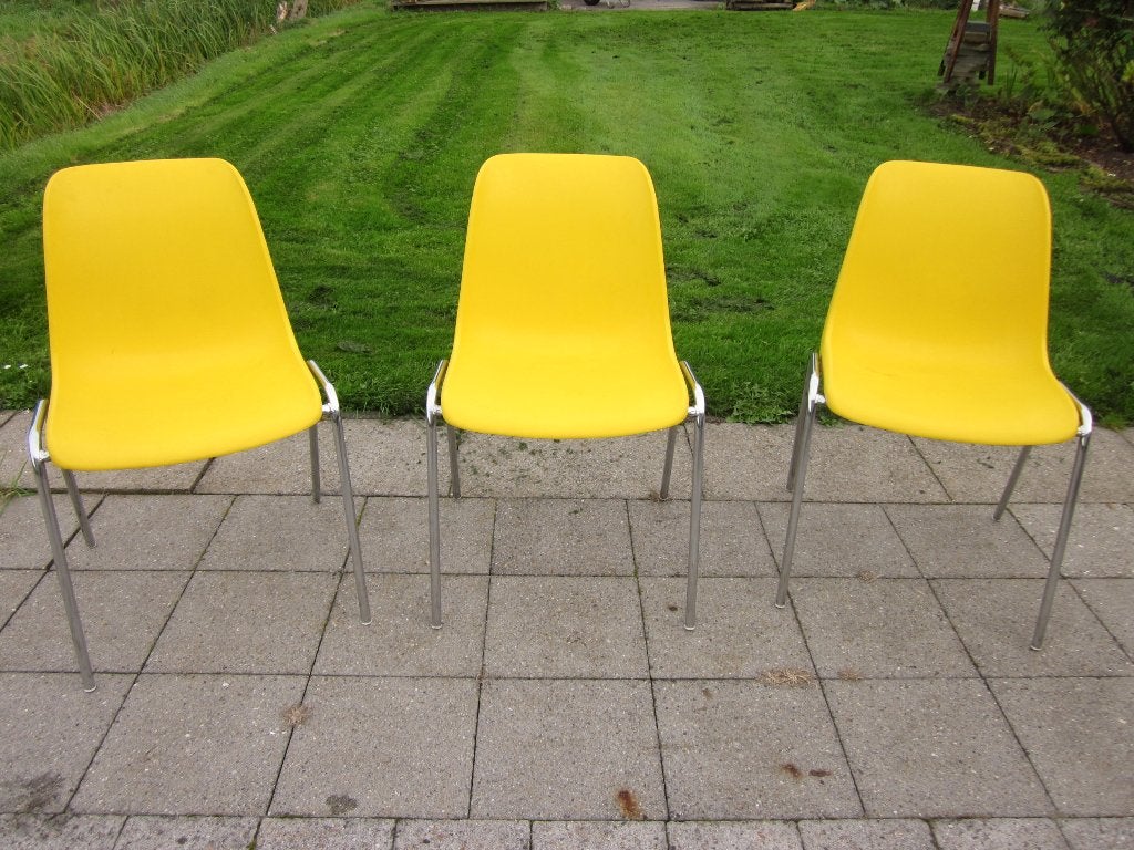 Stapelbare stoelen, Ophalen, Gebruikt, Kunststof, Stapelbaar