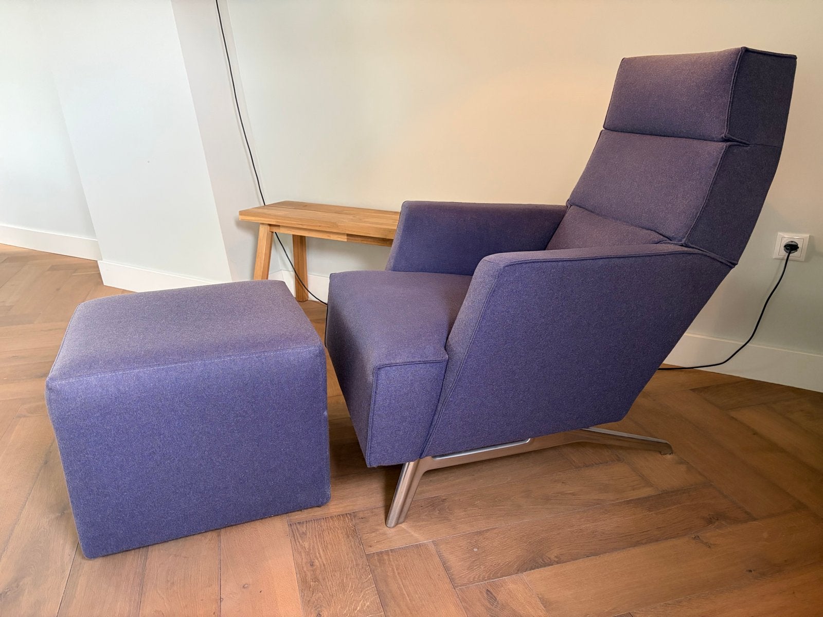 Comfortabele design on stock - solo met voetenbank, Gebruikt, Overige kleuren, Design, Ophalen of Verzenden