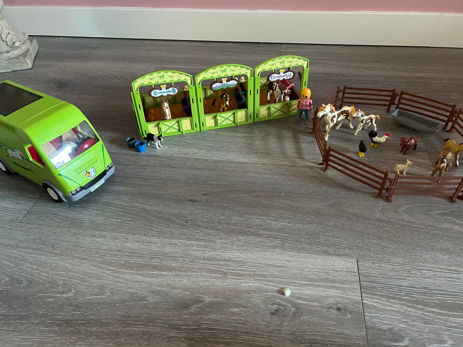 Paardenset, Kinderen en Baby's, Speelgoed | Playmobil, Gebruikt, Losse onderdelen, Figuren, Family fun
