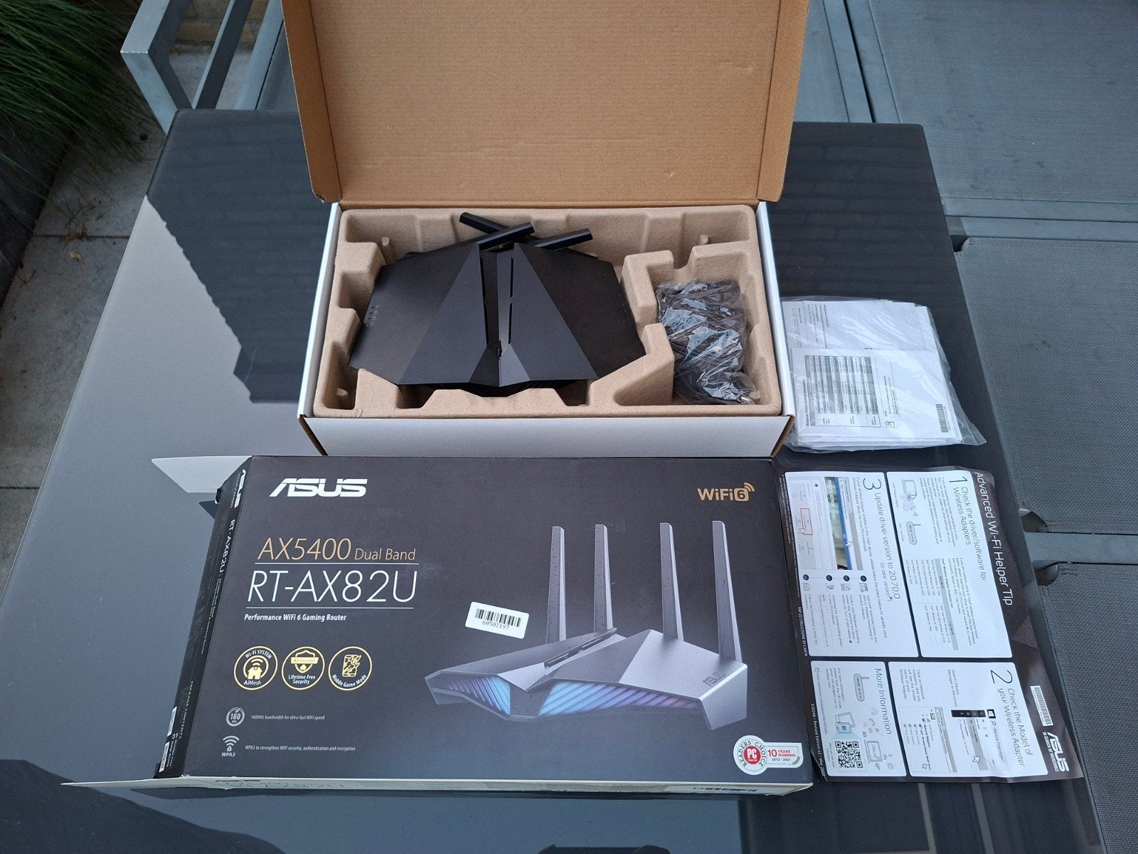 ASUS AX5400 RT-AX82U Gaming Router Zeer Goede Staat, Computers en Software, Ophalen of Verzenden, Zo goed als nieuw