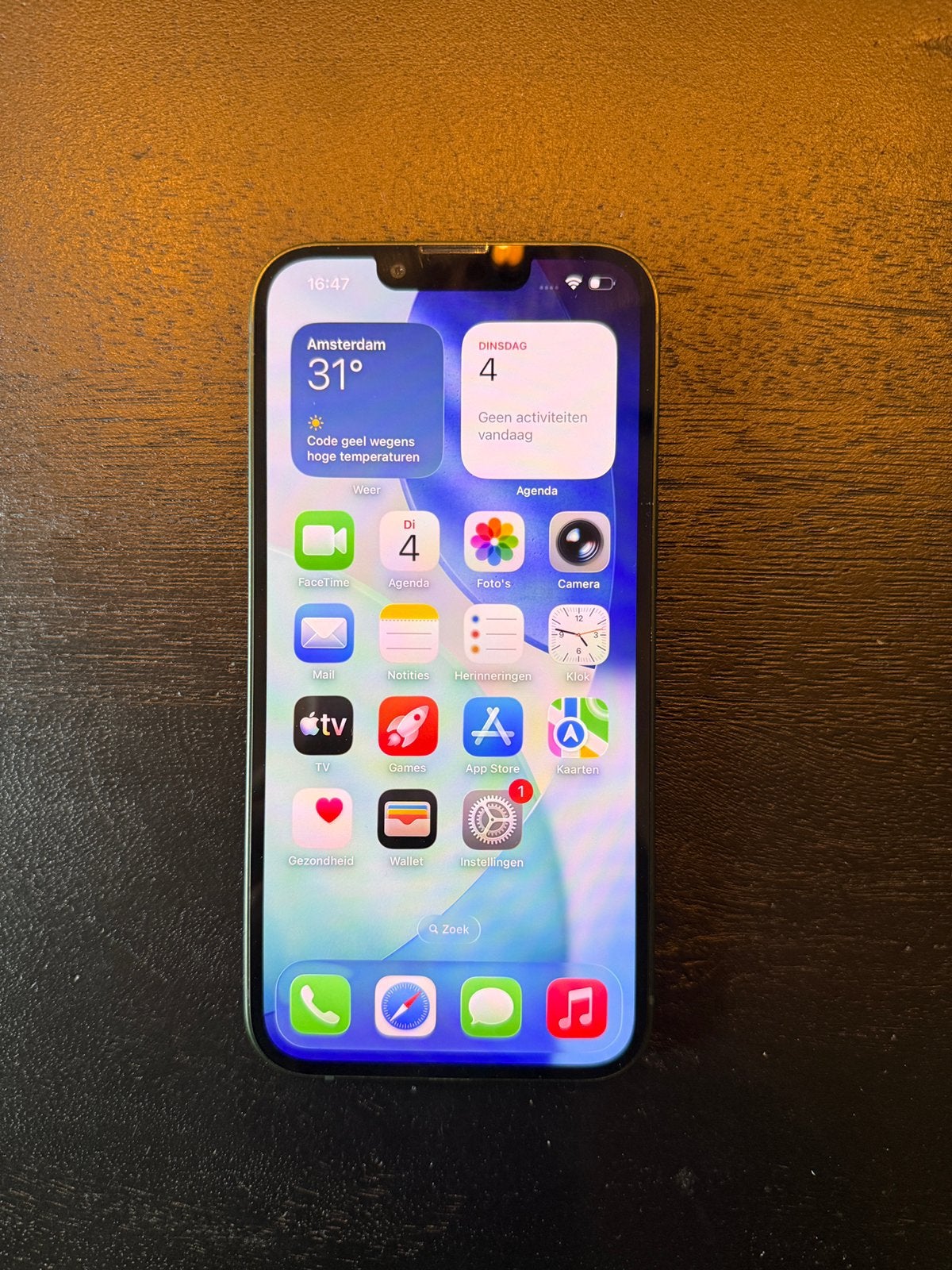 Apple iPhone 13 - Donkergroen - 128GB - 100% Batterij, 128 GB, Apple, IPhone 13, Zo goed als nieuw