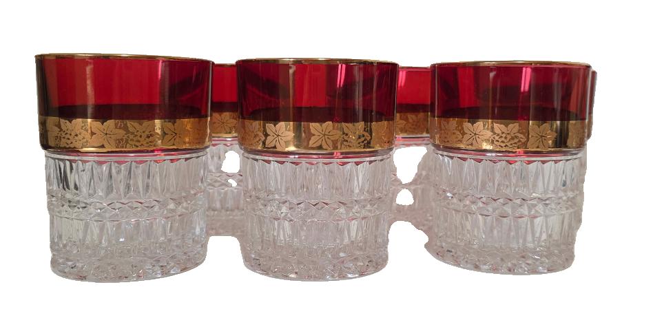 6 glazen voor cognac, whisky,..., Antiek en Kunst, Antiek | Glas en Kristal, Ophalen of Verzenden