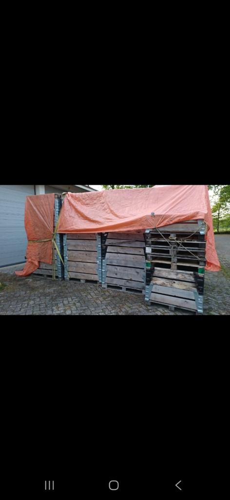 Partij pallets en palletranden., Ophalen