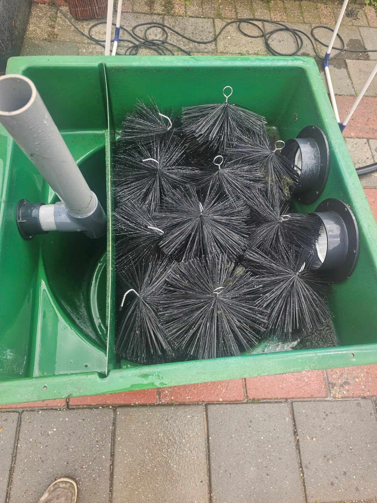 Koikarper vijverfilter met borstels, Tuin en Terras, Vijvers, Ophalen of Verzenden, Gebruikt