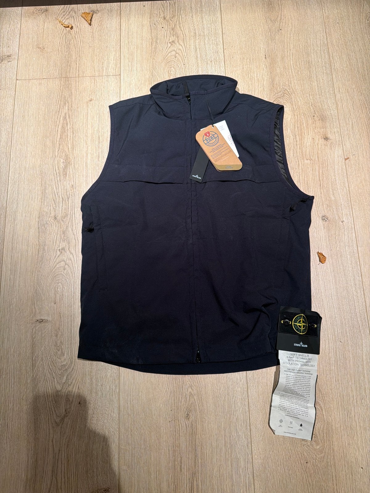 Stone Island Soft Shell-R e.dye Bodywarmer - Maat L, Ophalen of Verzenden, Nieuw, Maat 52/54 (L), Blauw