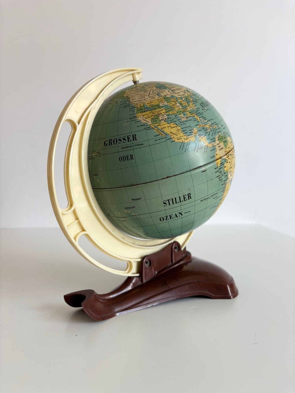 Vintage Michael Seidel wereldbol – West Duitsland jaren 50, Ophalen of Verzenden, ..., ..., ....