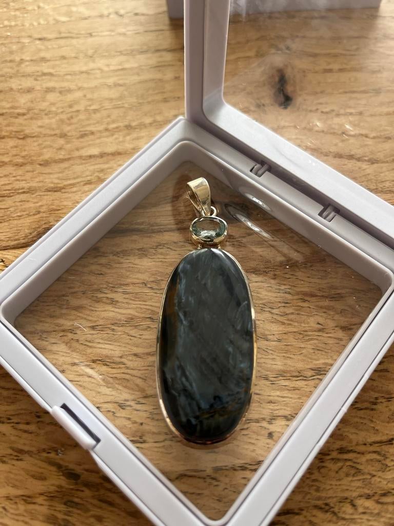 Starborn edelsteenhangers nieuwstaat  zilver mineralenbeurs, Ophalen of Verzenden, Zo goed als nieuw, Zilver, Met edelsteen