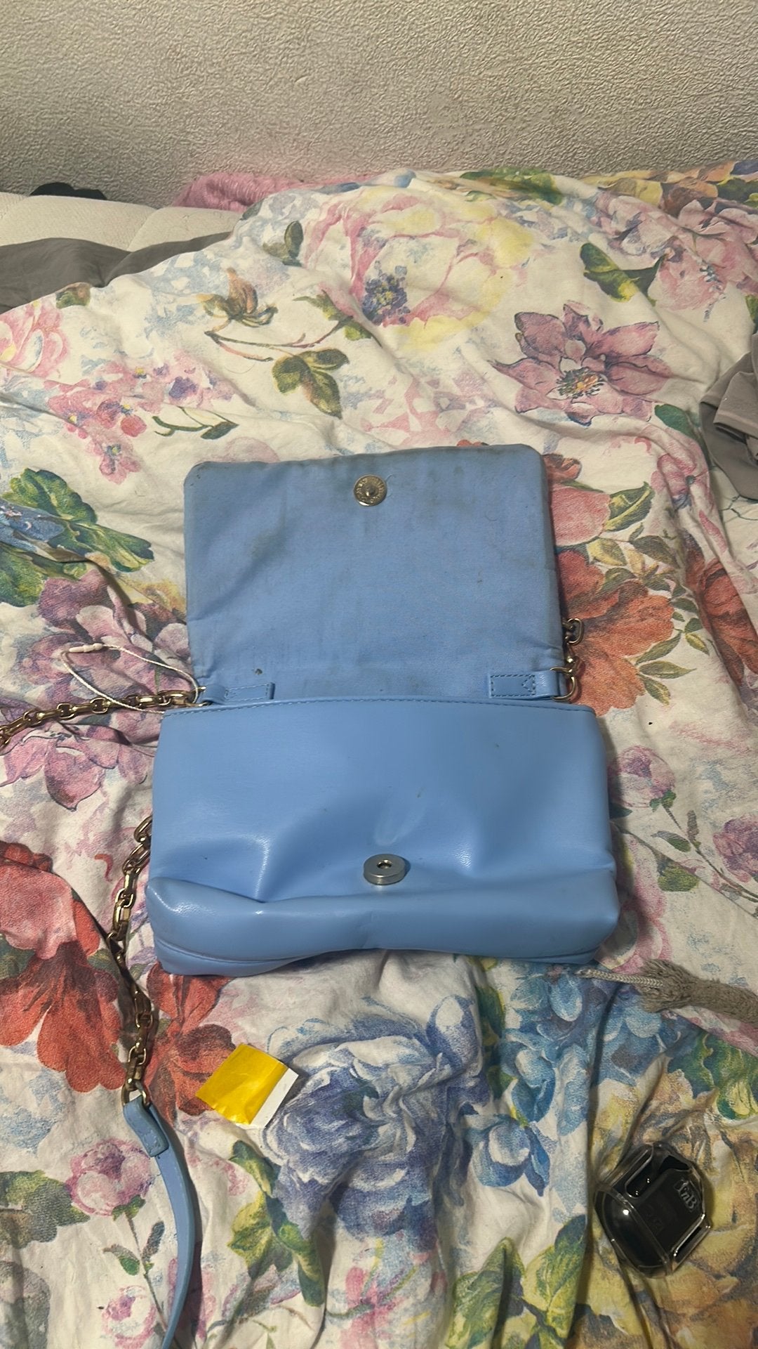 Mooie lichtblauwe tas, Ophalen, Zo goed als nieuw, Blauw