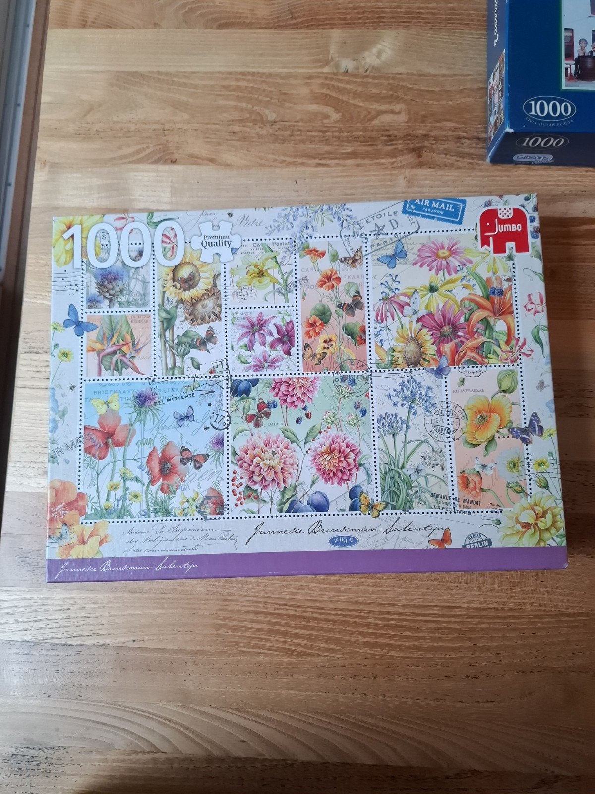 Jumbo Legpuzzel 1000 Stukjes - Bloemen & Vlinders, Een of twee spelers, Ophalen of Verzenden, Zo goed als nieuw, Jumbo