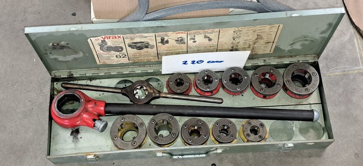 Complete Virax draadsnijset No. 62 in originele metalen koff, Ophalen, Gebruikt
