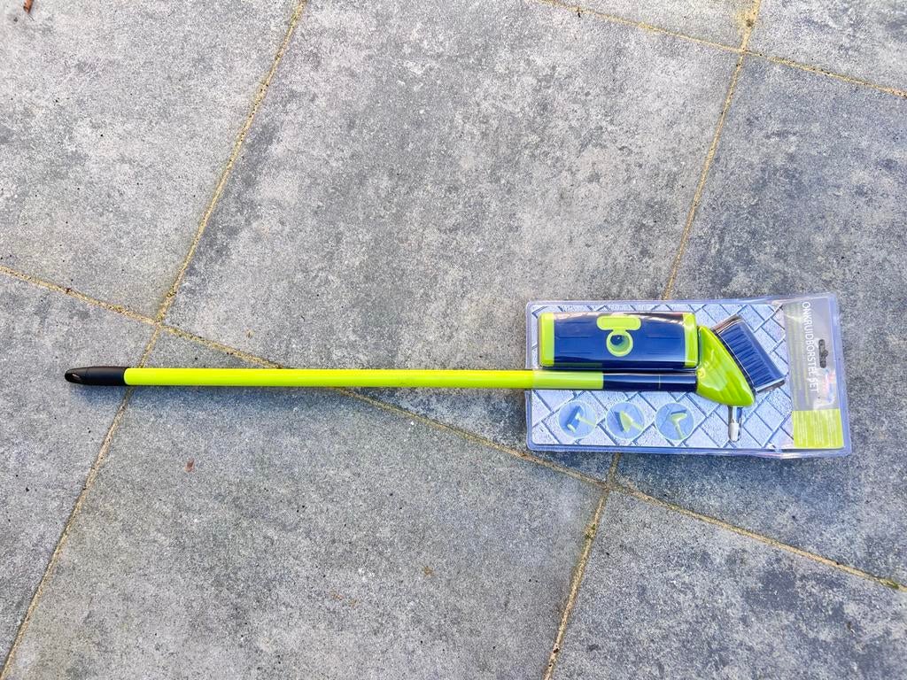 Nieuwe Onkruidborstel Set met Telescoopsteel, Tuin en Terras, Ophalen, Nieuw, Overige soorten