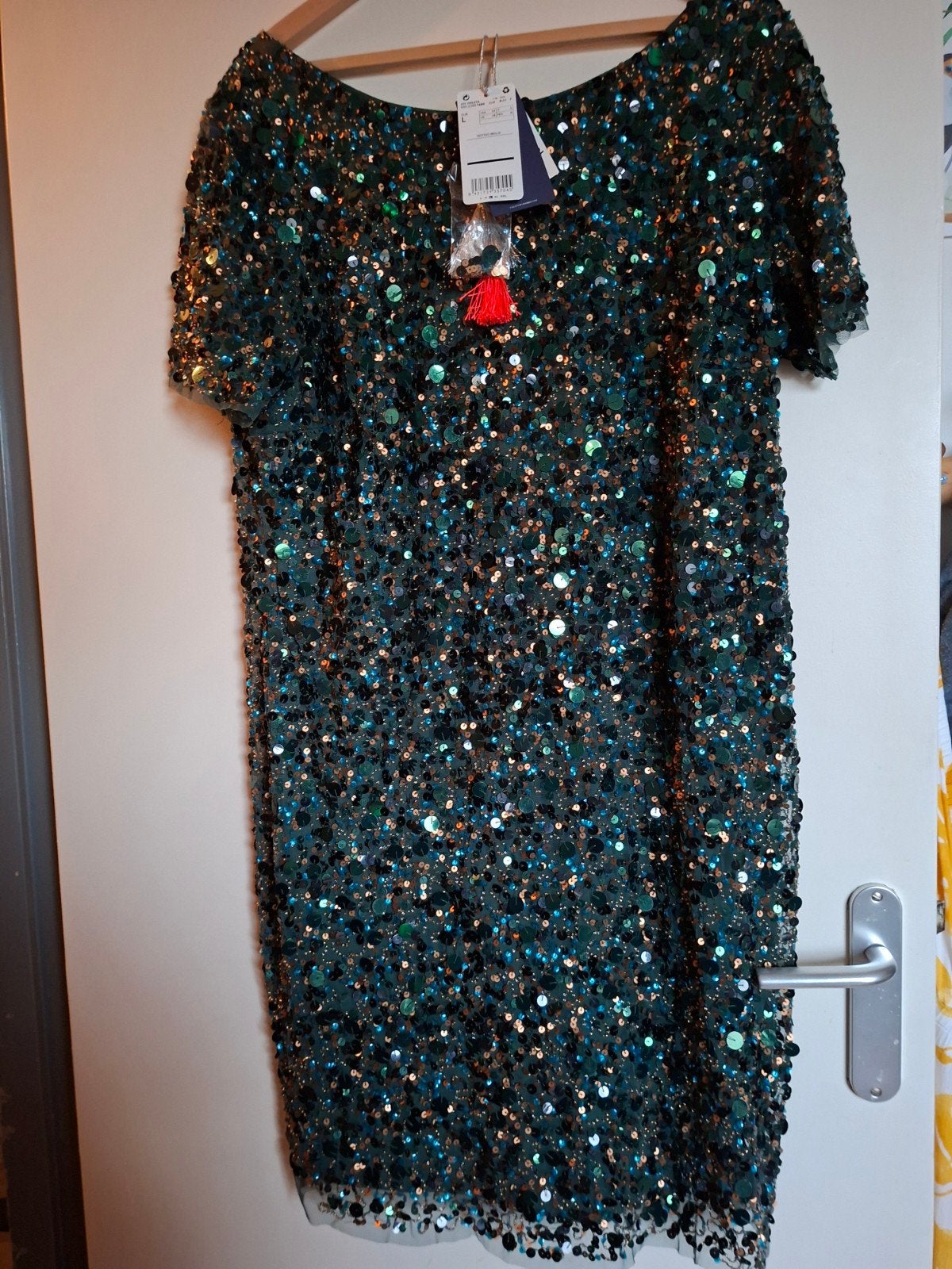 Glitter Glamour Jurk Maat XL - Perfect voor Feestjes!, Atmosphere, Maat 46/48 (XL) of groter, Ophalen of Verzenden, Gedragen