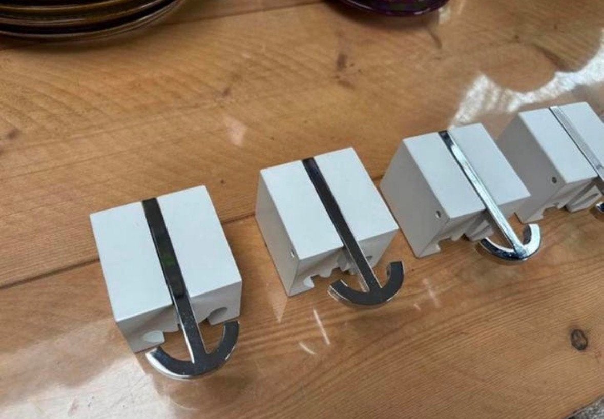5 x Pieper Concept wandhaak Kapstokhaak Ancora Wit kapstok, Gebruikt, ., Ophalen of Verzenden, .
