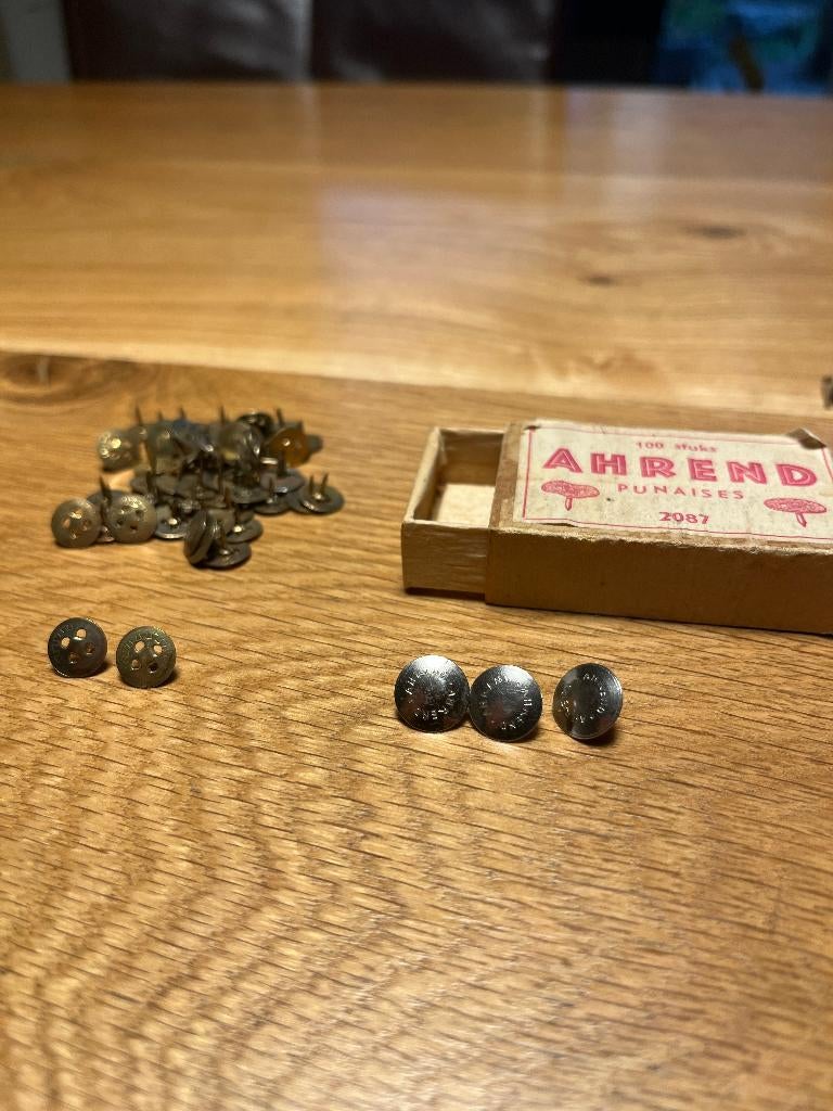 vintage Ahrend punaisedoosje, Ophalen of Verzenden, Gebruikt