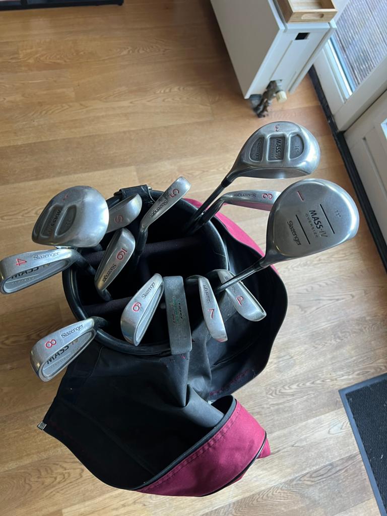 Golf clubs P S 3456789 driver: 1 3 5, putter Slazenger, Ophalen, Zo goed als nieuw, Set
