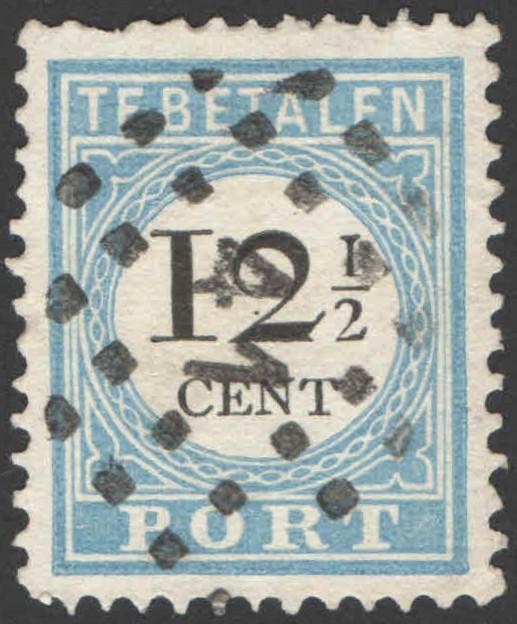 Nederland Port 8D type II Puntstempel 41 Gorinchem, Ophalen of Verzenden, T/m 1940, Gestempeld