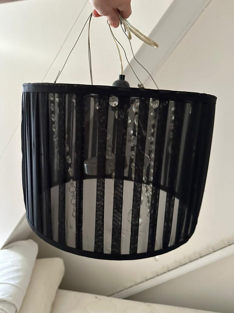 Hanglamp organza e27, Ophalen of Verzenden, Zo goed als nieuw, Stof