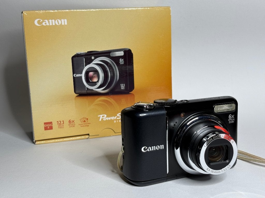Canon Powershot A2100 IS met originele tas & Panasonic lader, 12 Megapixel, Canon, Compact, Ophalen of Verzenden
