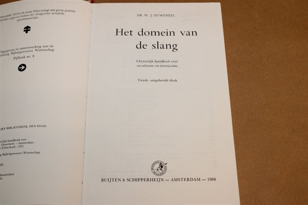 Domein van de Slang — Occultisme & Mysticisme, Christelijk, Ophalen of Verzenden, Gelezen, Overige onderwerpen, Achtergrond en Informatie