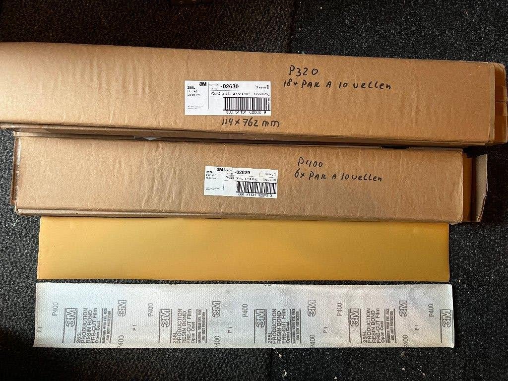 3M 225 Gold Film P320 en P400 schuurpapier, Ophalen of Verzenden, Nieuw, Overige typen