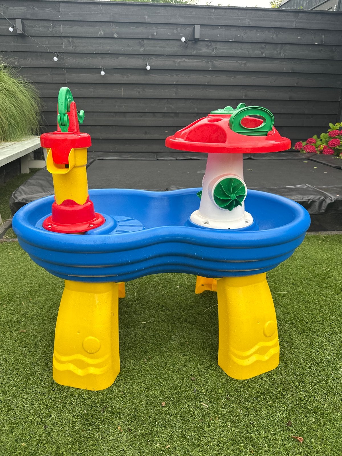 Aquaplay Waterbaan - met waterpomp en sproeier, Kinderen en Baby's, Speelgoed | Buiten | Los speelgoed, Ophalen, Zo goed als nieuw